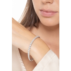 Weissgold Tennisarmband 18 Karat mit Diamanten 2