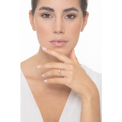 Solitärring Weißgold 1 Karat Diamantring 