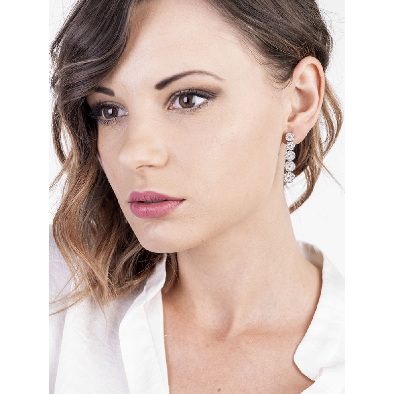 Diamant Ohrhänger Weißgold 18 Karat