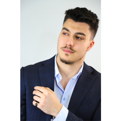 Siegelring Herren Roségold 750 mit schwarzen Diamanten