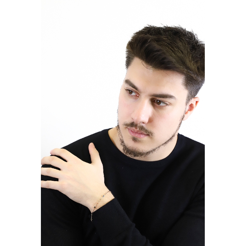 Armband aus Roségold 18K mit schwarzen Diamanten