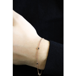 Armband aus Roségold 18K mit schwarzen Diamanten 2