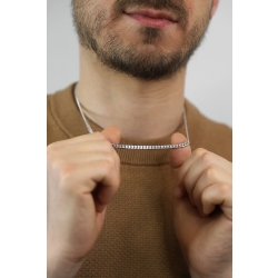 750er Weißgold Kette ohne Anhänger für Herren 2