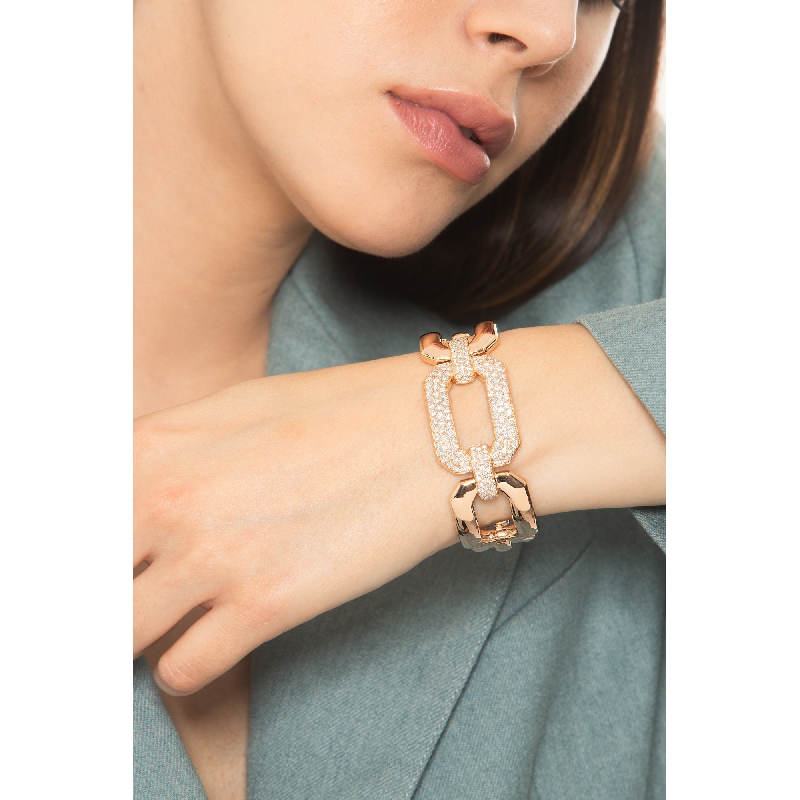 Armreif aus Roségold 18K mit Diamanten