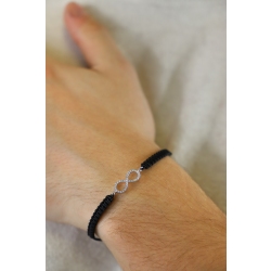 Stoffarmband mit Unendlichkeitszeichen Herren 2