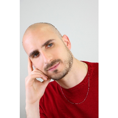 Rhodinierte 18K Weißgold Herrenkette ohne Anhänger