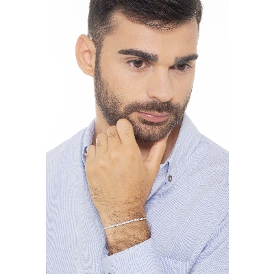 Tennisarmband 18K Weißgold mit 0,035 Karat Diamanten  