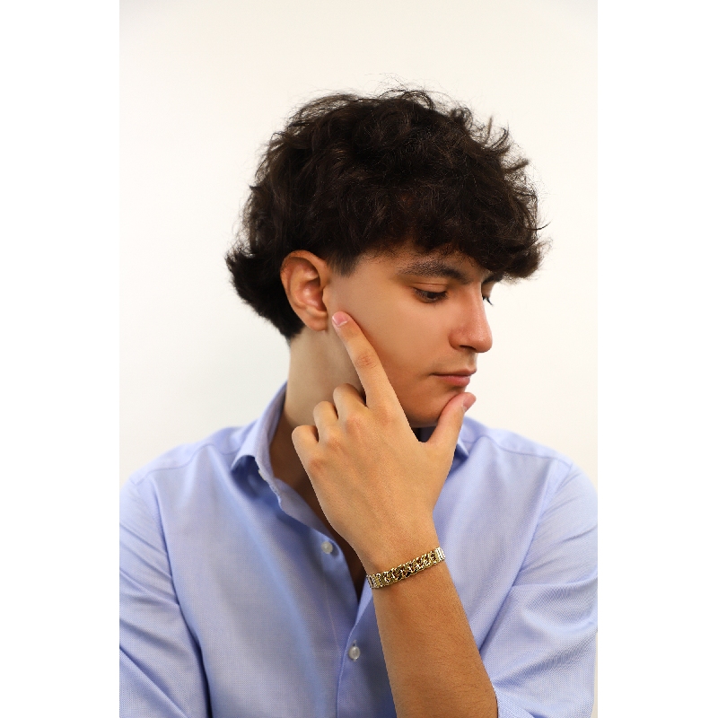 Herrenarmband aus 750er Gelbgold