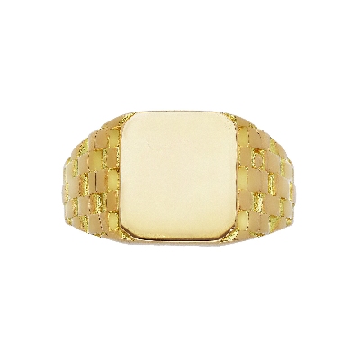 Siegelring Mann 750er Gelbgold