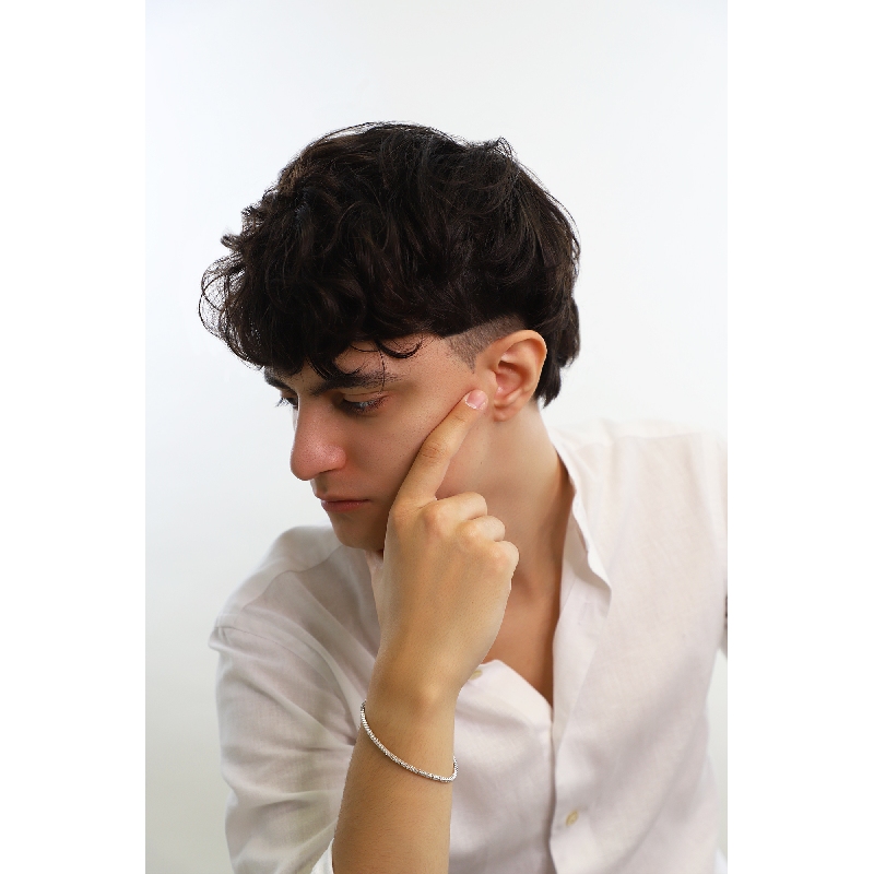 Tennis Armband Weißgold 750 mit Diamanten 