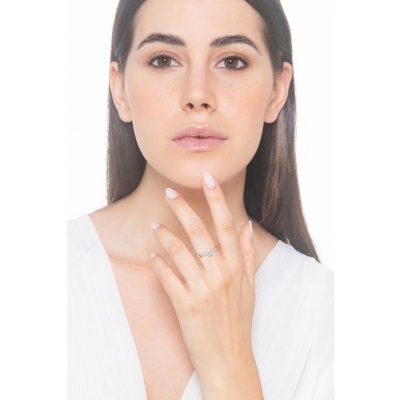 Ring mit Diamant Smaragdschliff 0.50 kt GIA Weißgold 18K