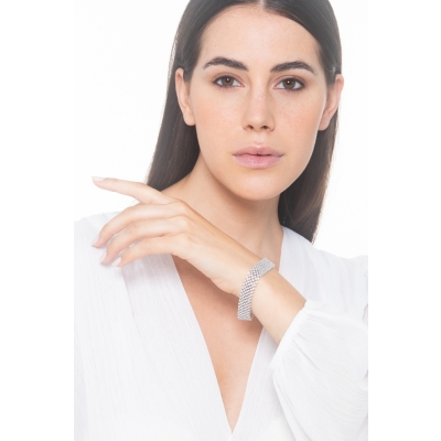 Armband aus 750er Weissgold mit Diamanten