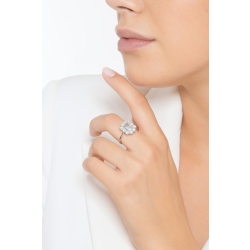 Aquamarin Ring Weißgold 750 mit Diamanten 2