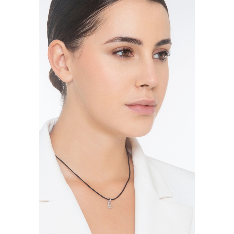 Anhänger Buchstabe E Weißgold 18K