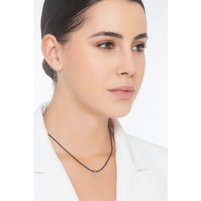 Anhänger Buchstabe E Weißgold 18K