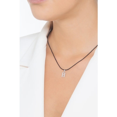 Anhänger Buchstabe H Weißgold 18K