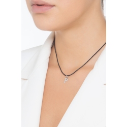 Buchstaben Anhänger P aus Weißgold 18K 2