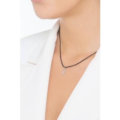 Anhänger Buchstabe X Weißgold 18K 