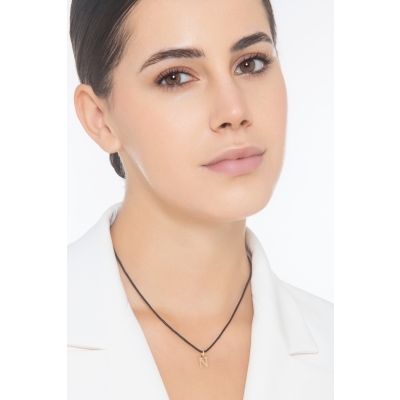 Gelbgold 18K Anhänger Buchstabe N