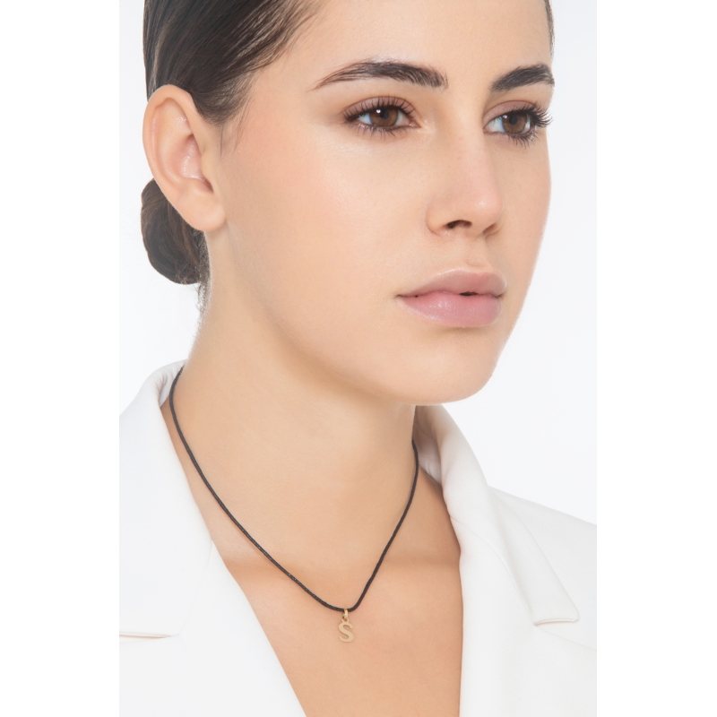 Anhänger Buchstabe S aus Gelbgold 18K 