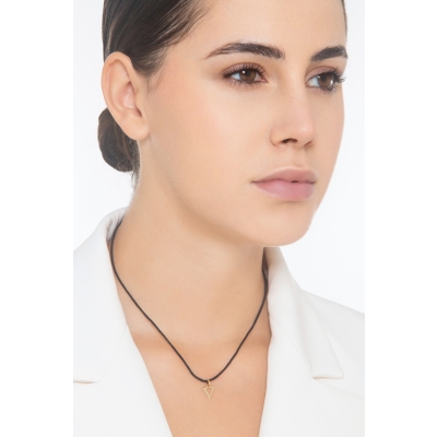 Buchstaben Anhänger V aus Gelbgold 18K 