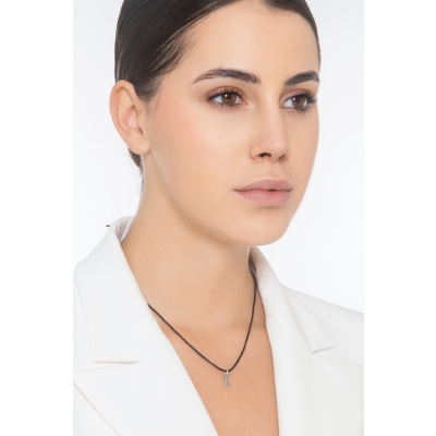 Buchstaben Anhänger H Weißgold 18K Kursivschrift