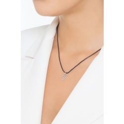 Anhänger Buchstabe V Weißgold 18K 2