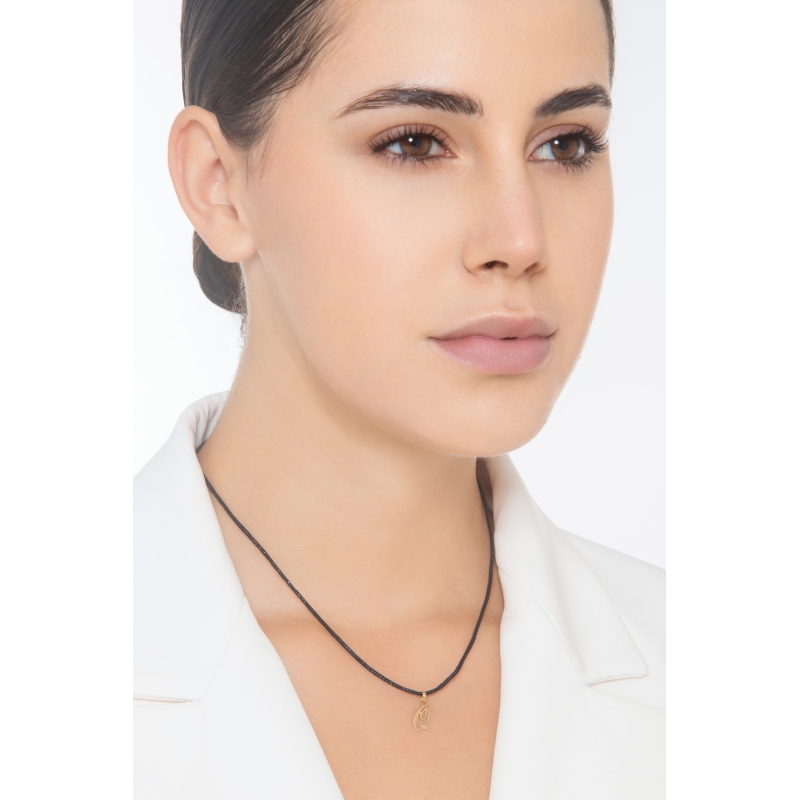 Buchstaben Anhänger Q Gelbgold 18K