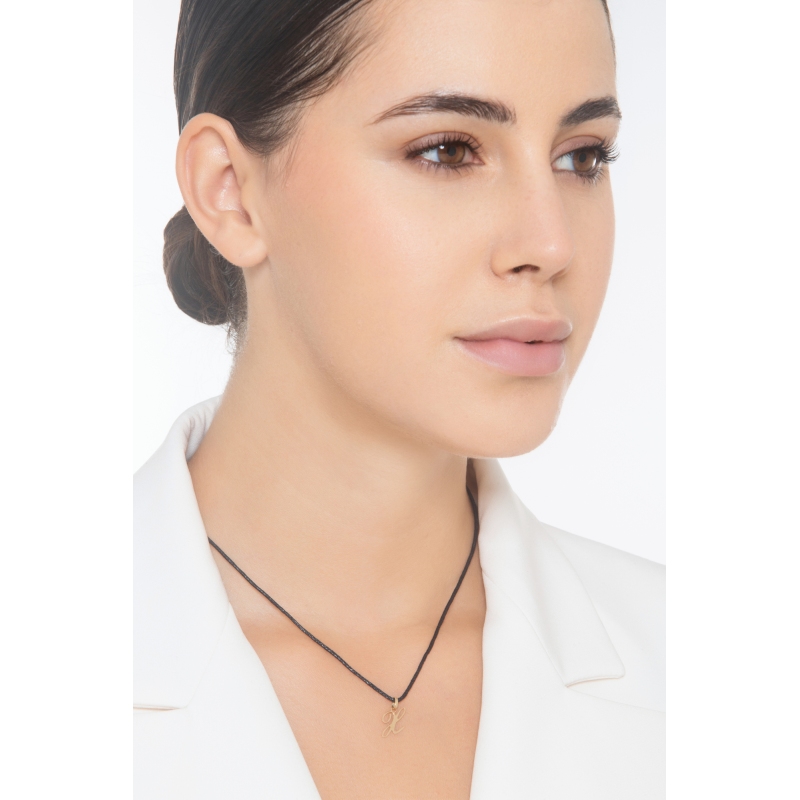 Buchstaben Anhänger X aus Gelbgold 18K