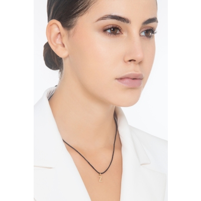 Buchstaben Anhänger Z aus Gelbgold 18K 