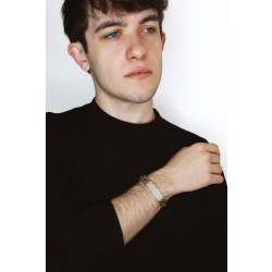 Herrenarmband aus 18K Gelbgold mit Zirkonia 2