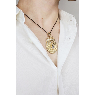 Löwenanhänger aus 18 Karat Gelbgold