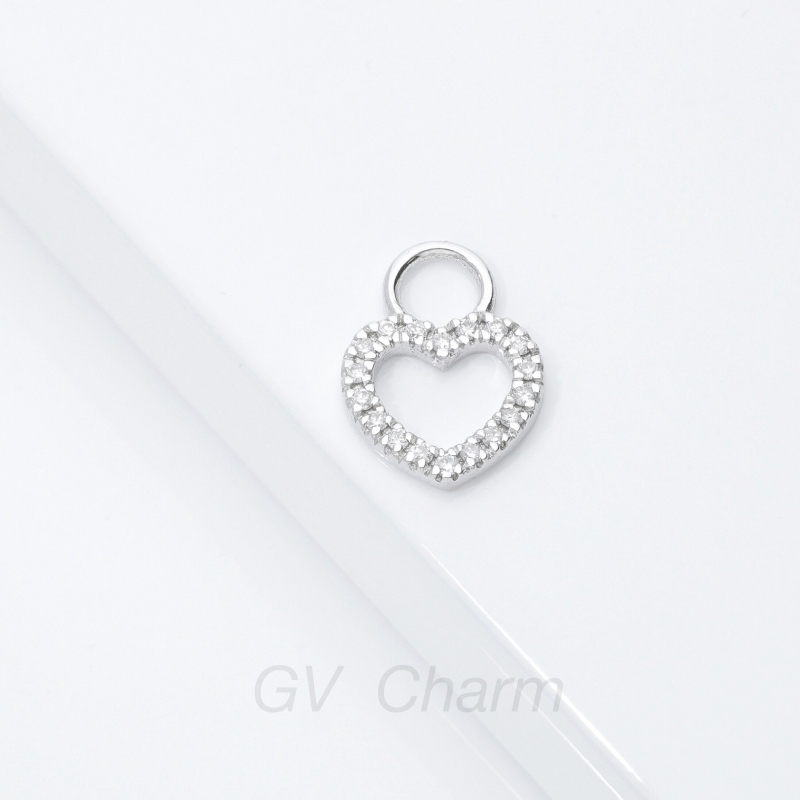 GV Charm Herzanhänger aus Gold 18k und Diamanten