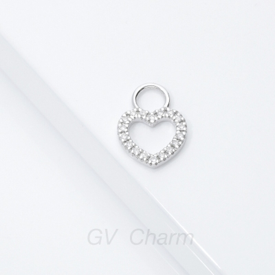 GV Charm Herzanhänger aus Gold 18k und Diamanten