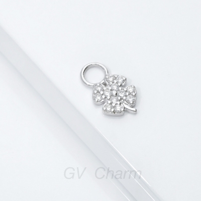GV Charm Kleeblatt-Anhänger mit Diamanten