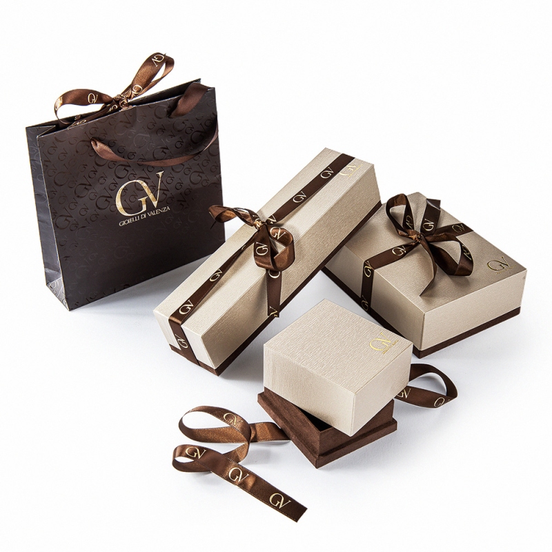 Tennis Halskette 18K Weißgold mit blauen Saphiren und Herzen aus Diamanten