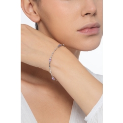 Weißgold 18K Damenarmband mit Amethysten und Brillanten 2