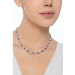 Halskette aus Weißgold 750 mit blauen Saphiren und Brillanten 2
