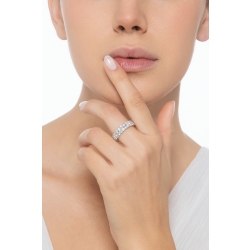 Eternity Ring mit zwei Reihen Brillanten 2