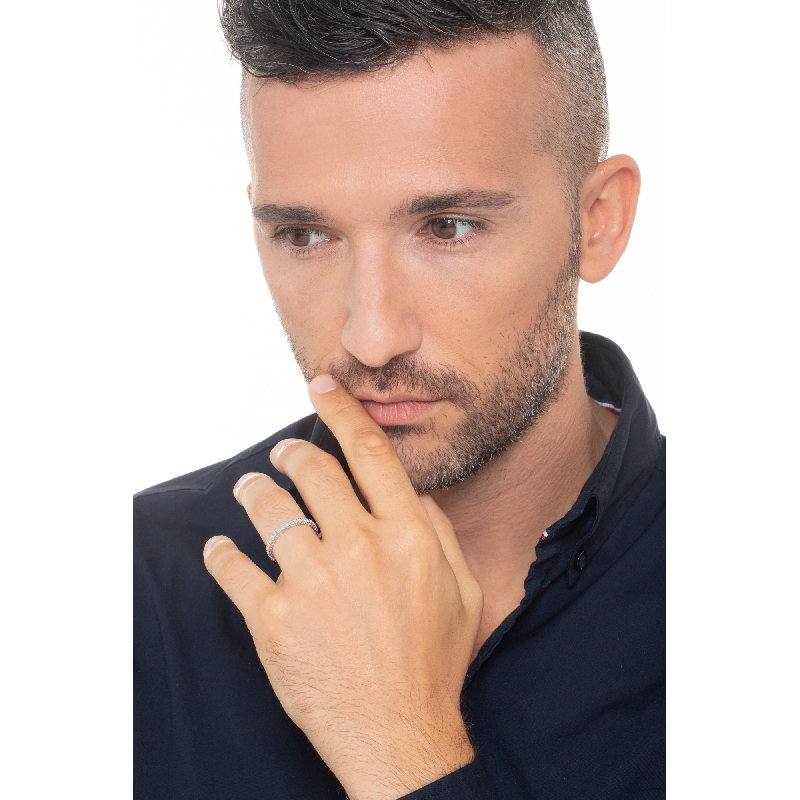 Memoryring Weißgold Verlobungsring