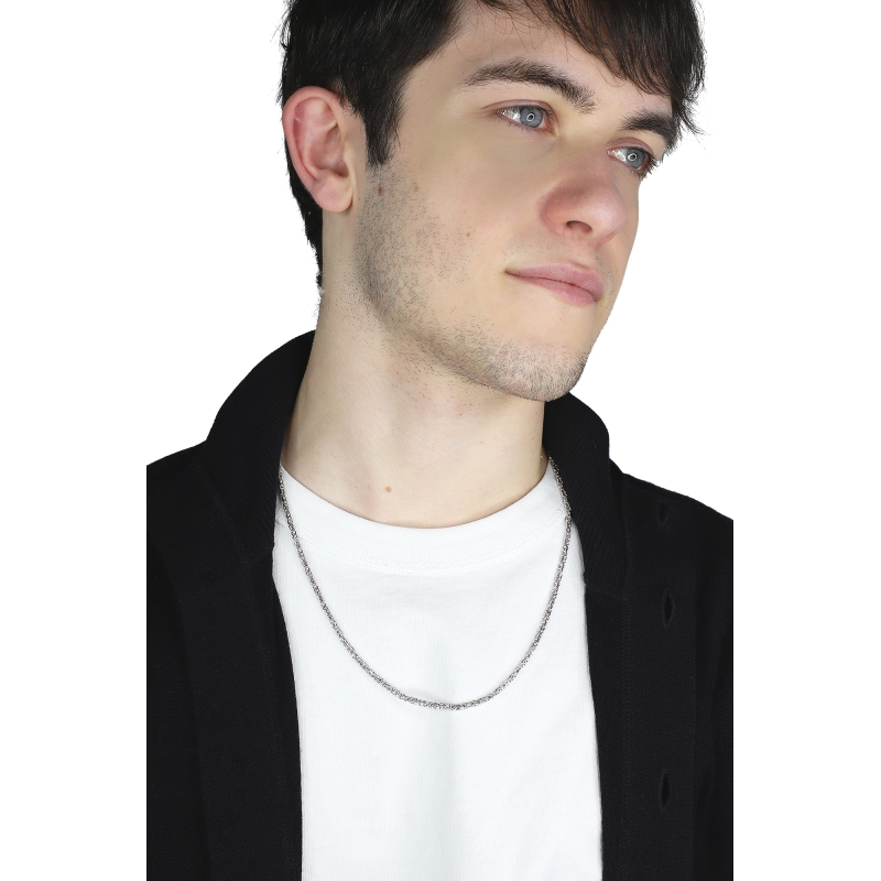 Weißgold 18k Königskette, 60 cm