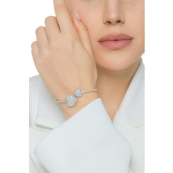 Armreif TOI&MOI Weißgold 18K mit zwei Herzen aus Diamanten 2