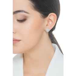 Herz Ohrringe aus Brillanten Weißgold 18K 2