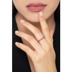 Rubin Memoire Ring Weißgold  2