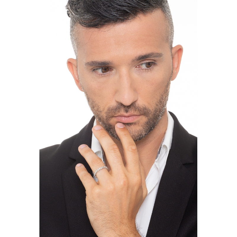 Memoire Ring Weißgold Verlobungsring