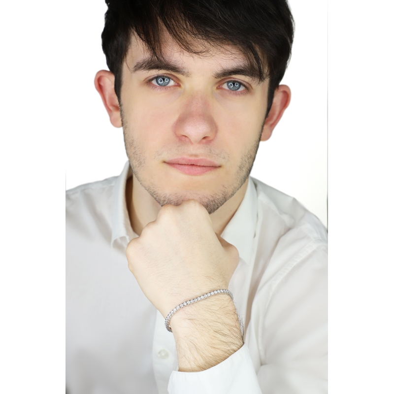 Diamantarmband Tennis 18K Weißgold