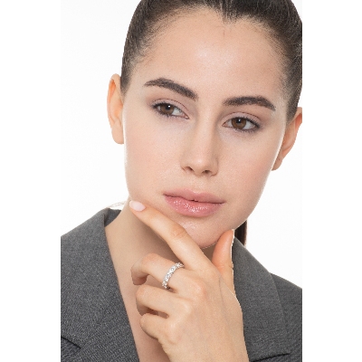 Eternity Ring Weißgold Diamanten von je 0,15 Kt