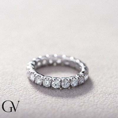 Memory Ring Weißgold Diamant 