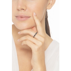 Eternity Ring Weißgold mit schwarzen Diamanten  2