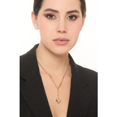 Damenkette aus 18K Gelbgold mit Herzanhänger